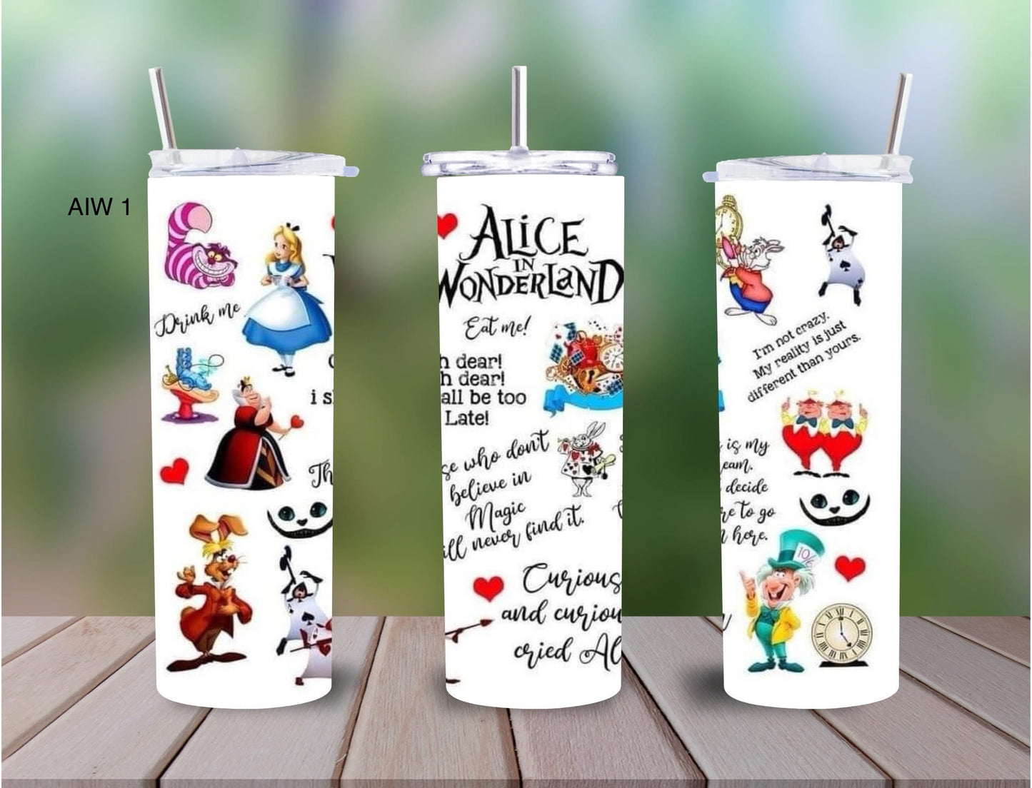 Alice in wonderland tumbler