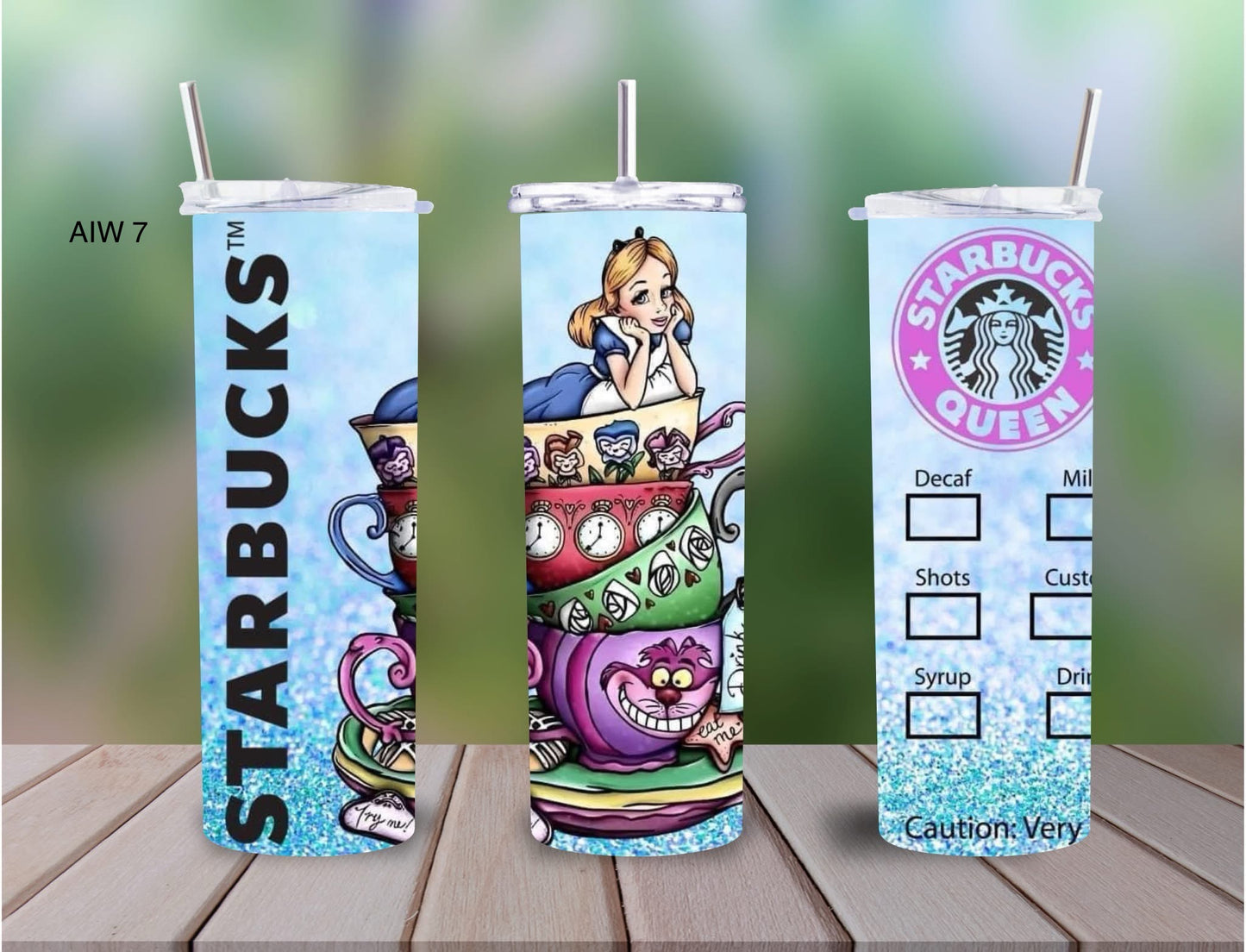 Alice in wonderland tumbler