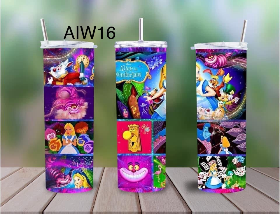 Alice in wonderland tumbler